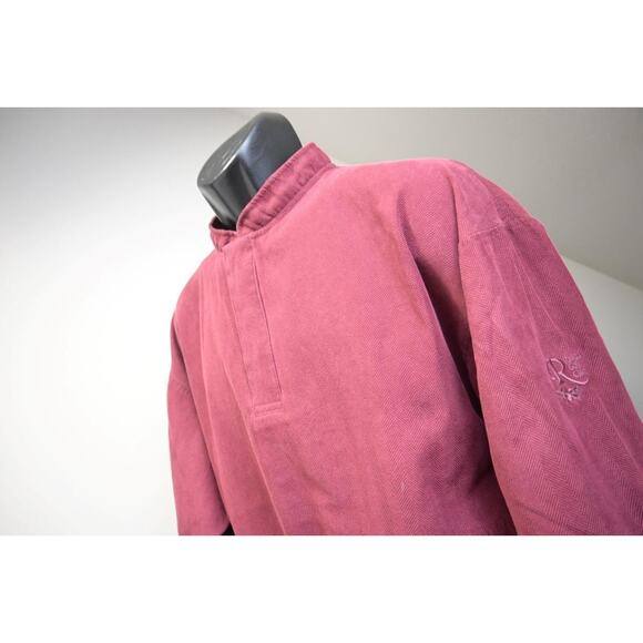 Zero Restriction Golf Jacket Made in USA Windbreaker Red Pullover Mens Sz Medium - Picture 1 of 9